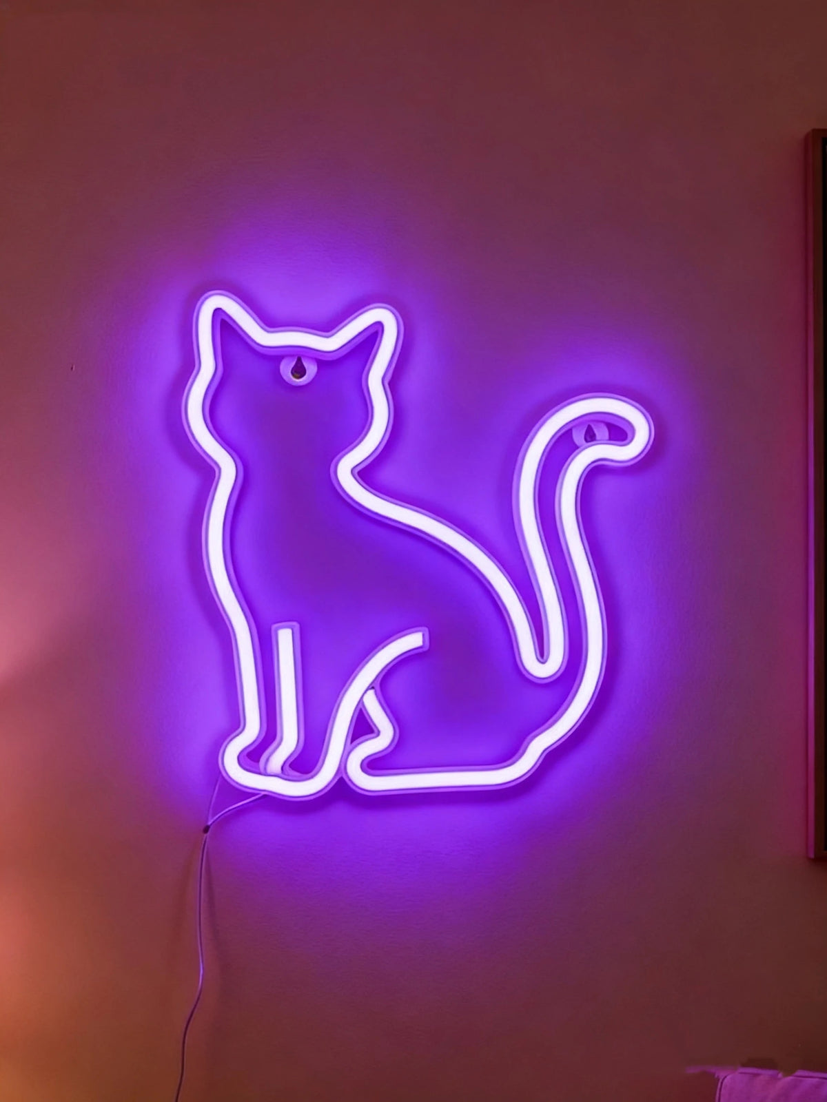 Veilleuse décorative chat, USB ou piles