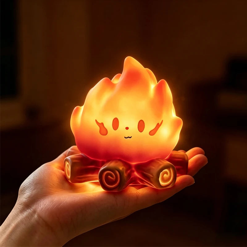 Mini veilleuse silicone effet feu de camp