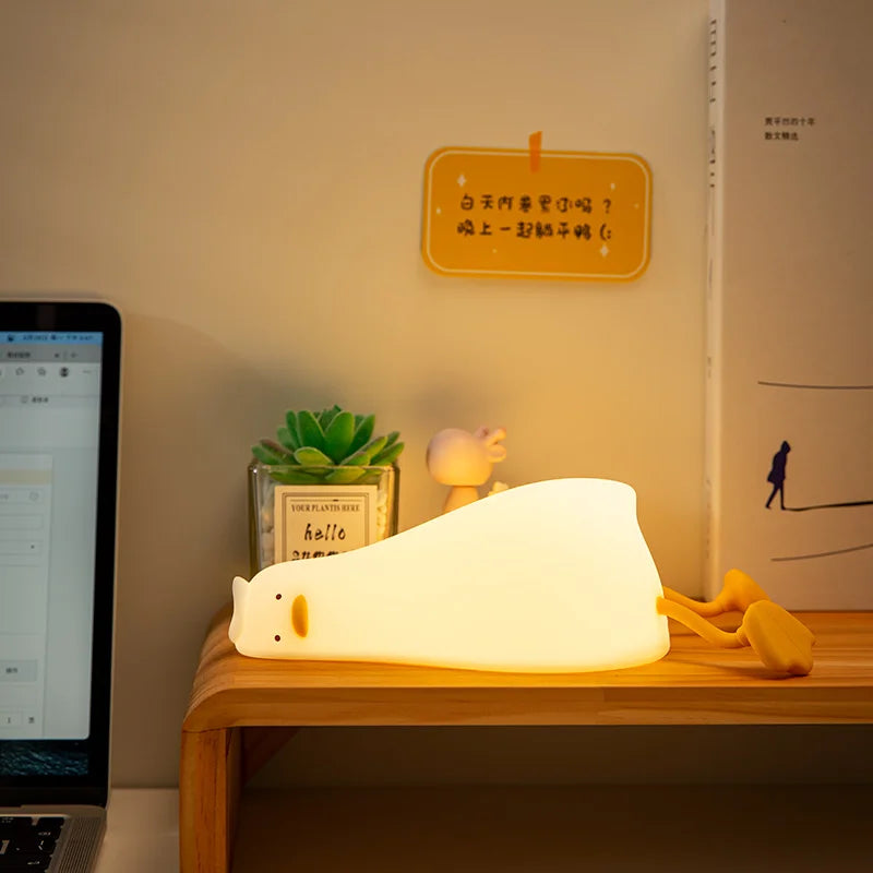 Veilleuse rechargeable canard en silicone
