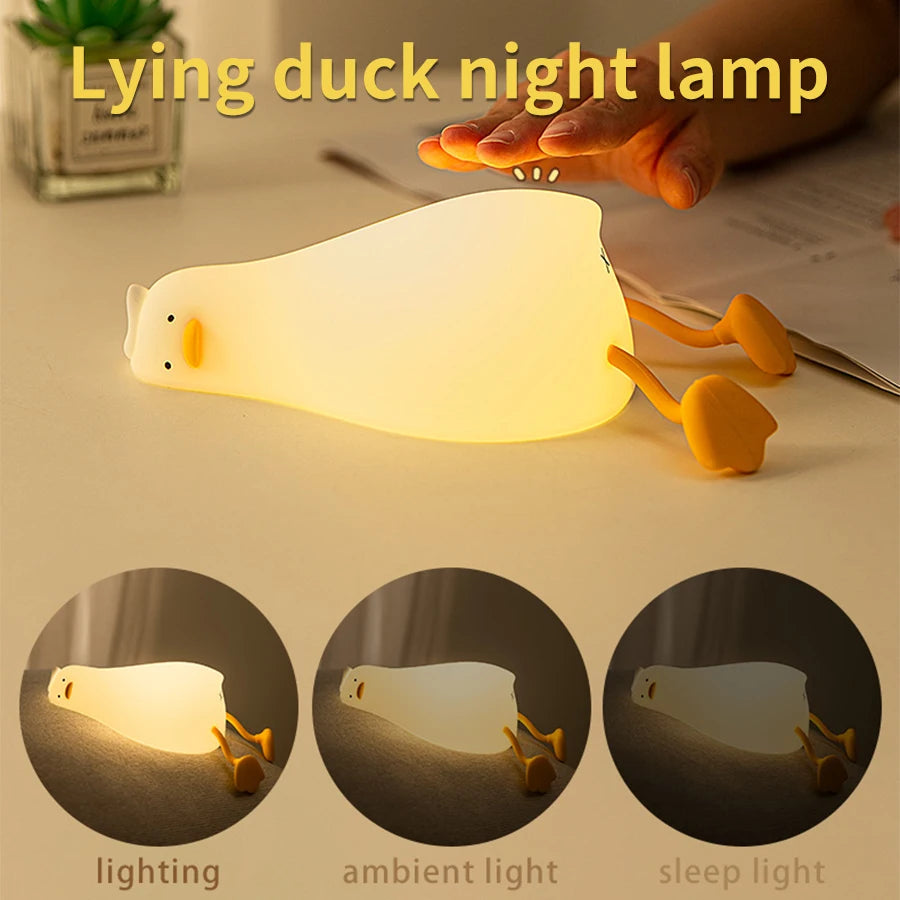 Veilleuse rechargeable canard en silicone