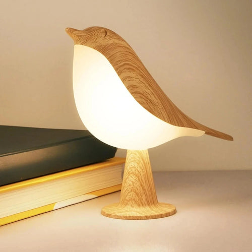 Lampe de chevet oiseau tactile à 3 teintes