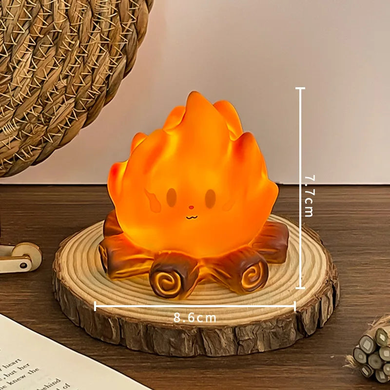 Mini veilleuse silicone effet feu de camp