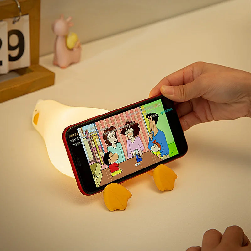Veilleuse rechargeable canard en silicone