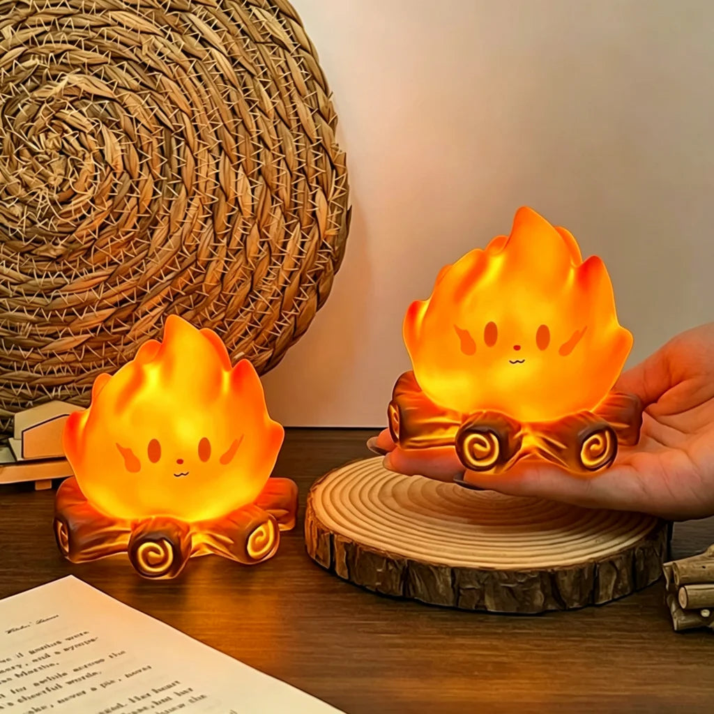 Mini veilleuse silicone effet feu de camp