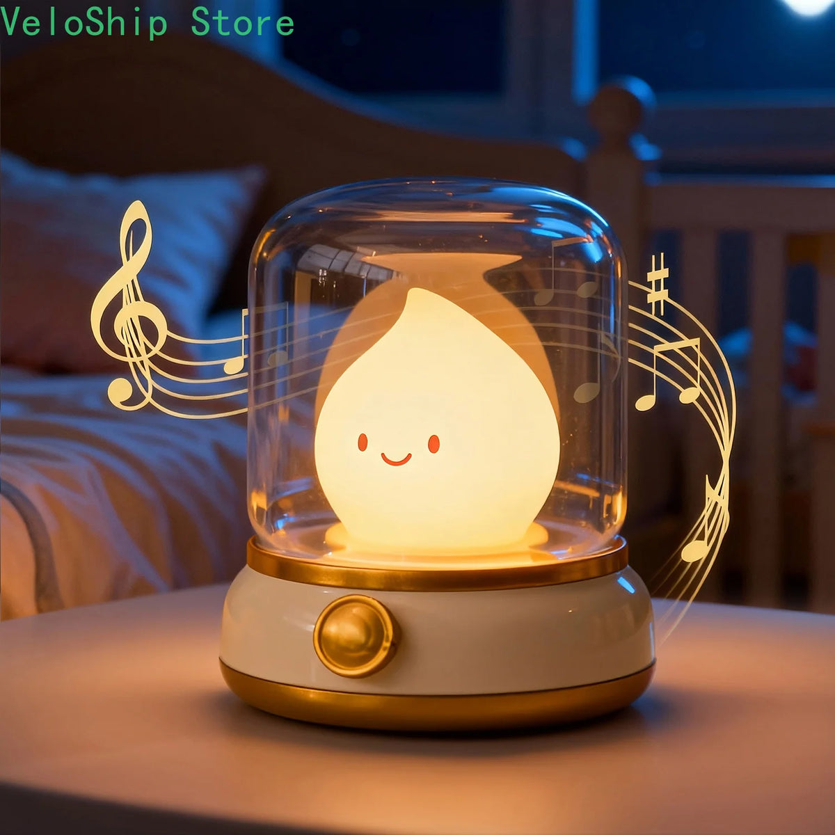 Veilleuse bougie LED avec bruit blanc