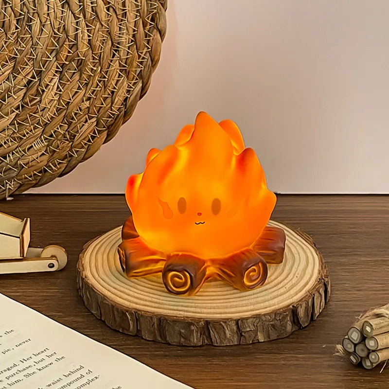 Mini veilleuse silicone effet feu de camp
