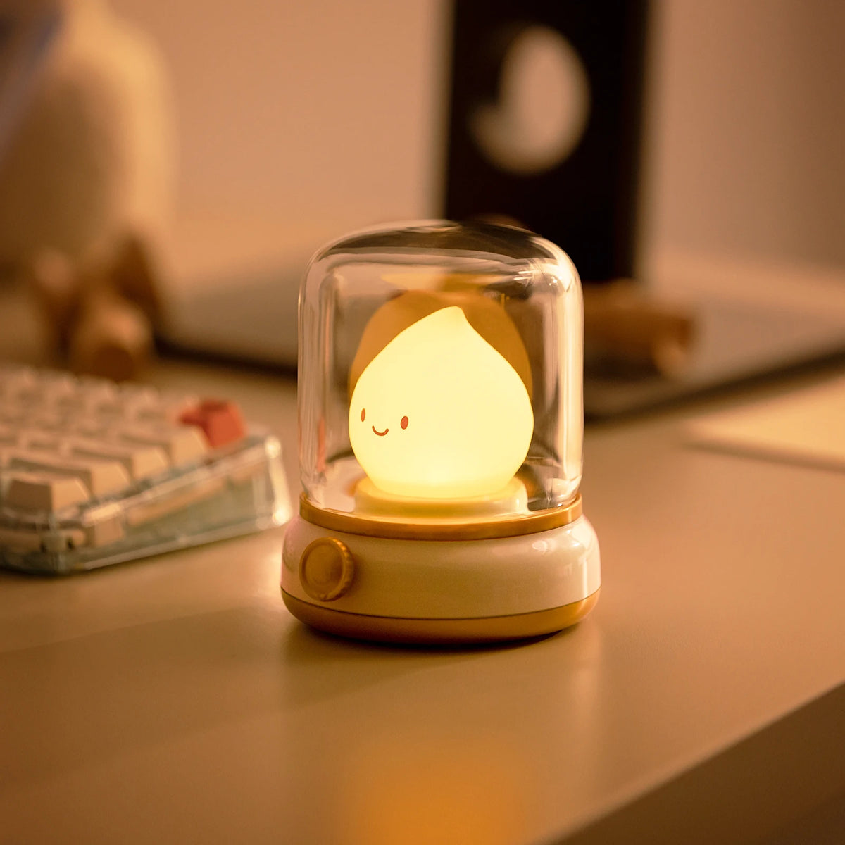 Veilleuse bougie LED avec bruit blanc