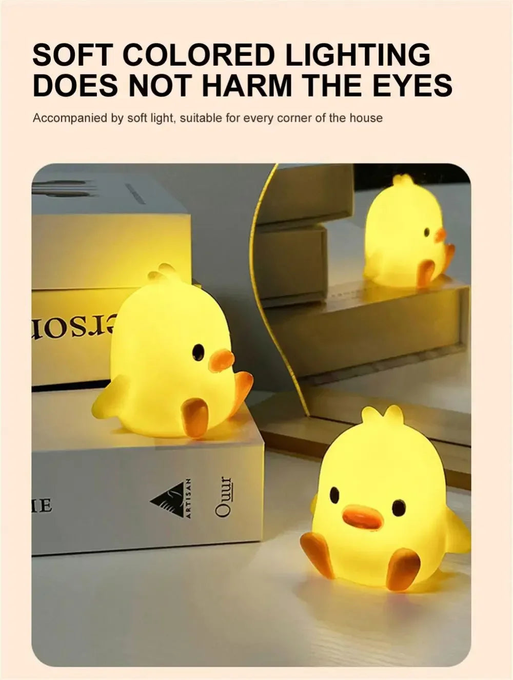 Veilleuse décorative en forme de canard