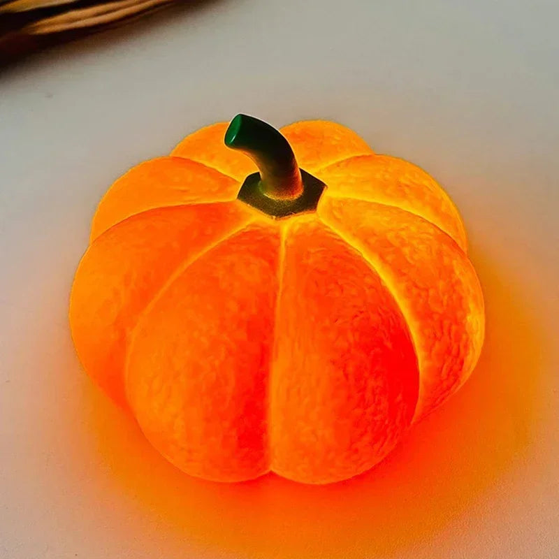 Veilleuse citrouille LED à lumière chaude