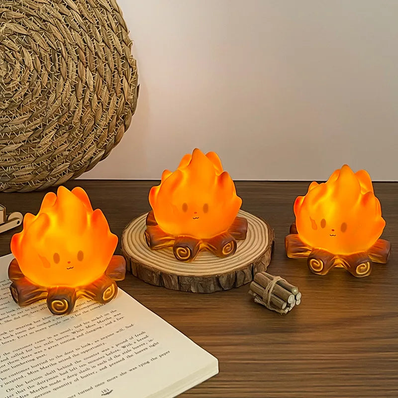 Mini veilleuse silicone effet feu de camp
