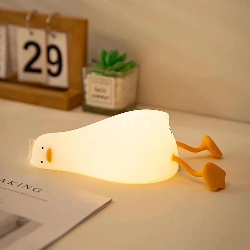 Veilleuse rechargeable canard en silicone